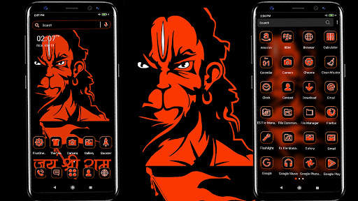 God Hanuman Launcher Theme screenshot 1