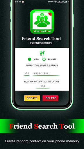 Friend Search Tool Simulator - Friends Finder 2 تصوير الشاشة