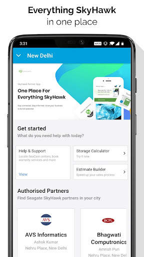 Seagate SkyHawk Partner App screenshot 1