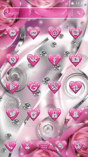 Crimson Hearts Diamond Theme screenshot 5