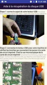 Récupération de données du lecteur USB French Help скриншот 6