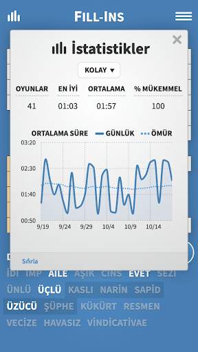 Fill-Ins · Kelime Bulmaca screenshot 3