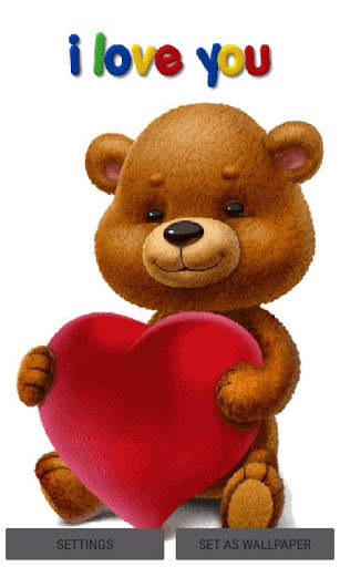 Teddy Heart Live Wallpaper screenshot 1