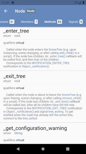 Godot Class Reference screenshot 7