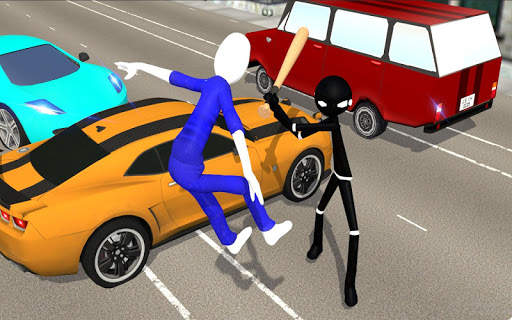 Stickman Street Fighter:Miami City Crime Simulator screenshot 17