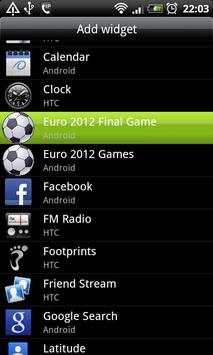FOOTBALL EURO 2012 WIDGET screenshot 4