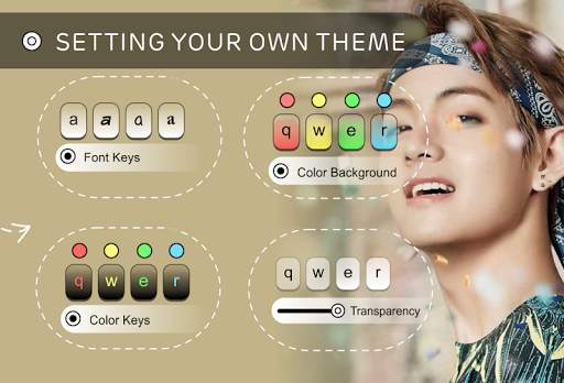 V-Taehyung BTS Keyboard Theme स्क्रीनशॉट 3