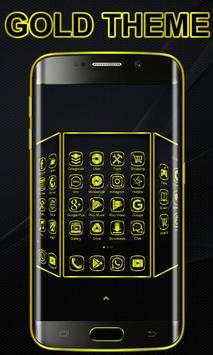 Gold Launcher Theme screenshot 4