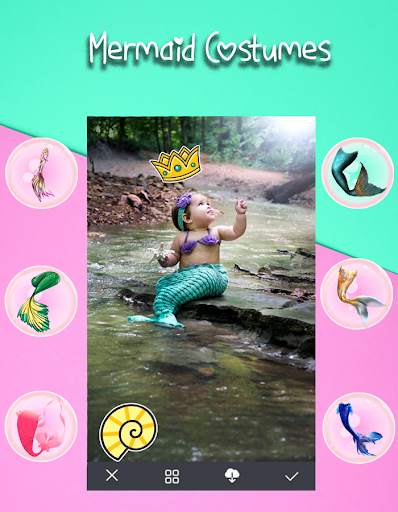 Mermaid Tail Costumes - Mermaid Photo Editor Cam screenshot 2