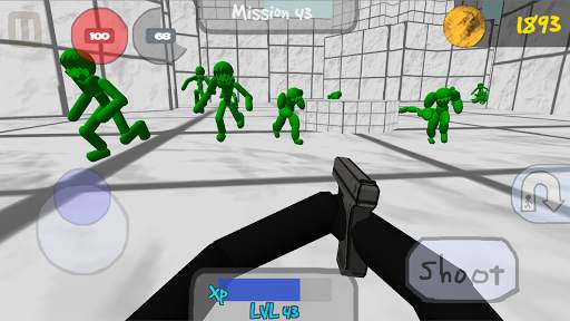 Stickman penembak dengan zombie screenshot 1
