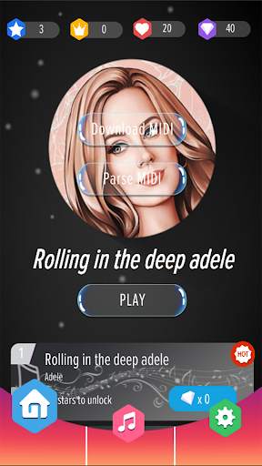Adele Perfect Piano Tiles screenshot 1