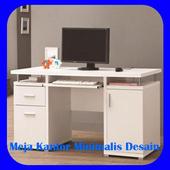 Office Design Minimalist Desk icon