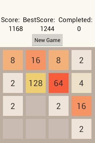 2048 game screenshot 1