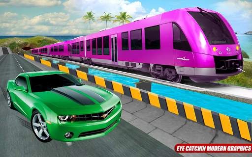 Car vs Train: High Speed Racing Game screenshot 2