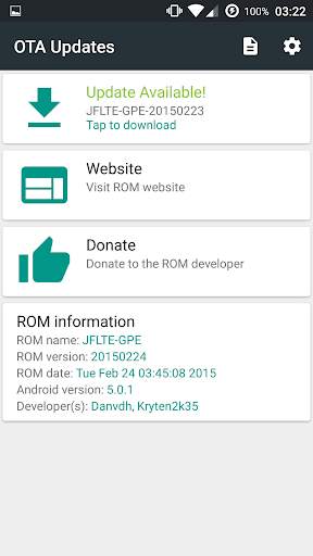 OTA Updates [ROOT][CUSTOM ROM] screenshot 1