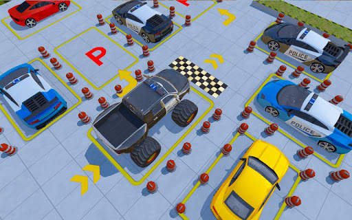 Police Car Parking Car Driving School 2019 screenshot 2