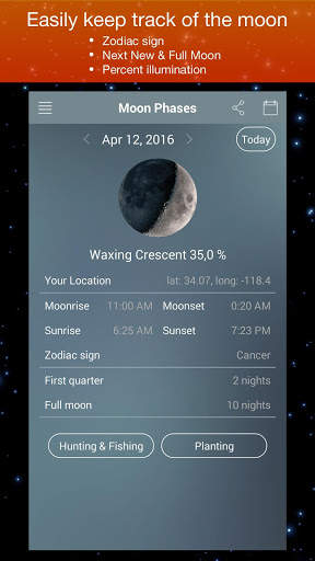 Moon Phase Calendar Zodiac screenshot 2