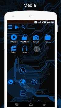 Electric Black Launcher screenshot 4