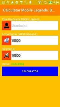 Diamond Mobile Legends Bang Bang Calculator screenshot 4