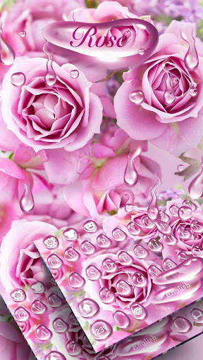 Rose waterdrops keyboard screenshot 3