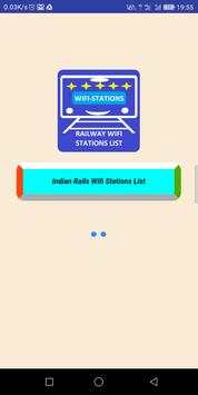 INDAIN RAILWAY WIFI STATIONS LIST APP screenshot 1
