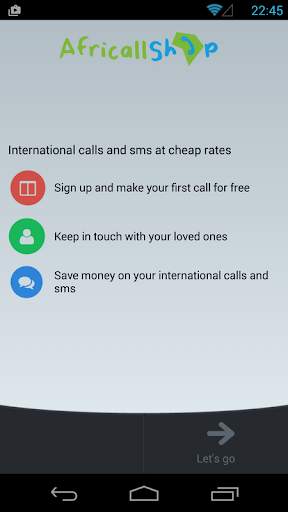 AfriCallShop: Calls & Top-up Mobiles screenshot 1