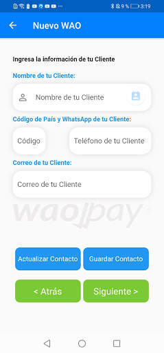 WAOPay: Cobra desde el WhatsApp de tus Clientes. screenshot 5