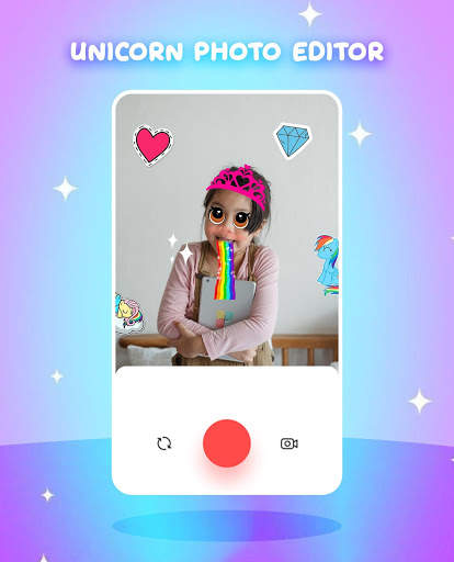 Unicorn Photo Editor - Glitter Unicorn Stickers 5 تصوير الشاشة