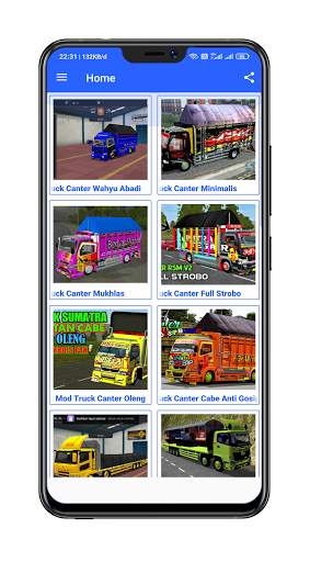 Mod Bussid Truk Wahyu Abadi Sy screenshot 1