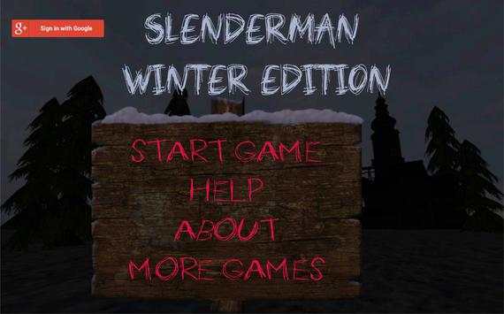 SlenderMan: Winter Edition screenshot 1