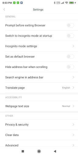 Pie Browser screenshot 4