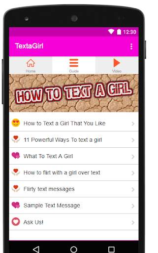 HOW TO TEXT A GIRL screenshot 3