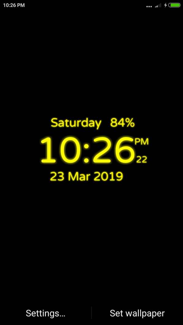 Digital Clock Live Wallpaper screenshot 1