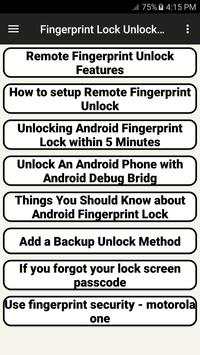 Fingerprint Lock Unlock Guide screenshot 1
