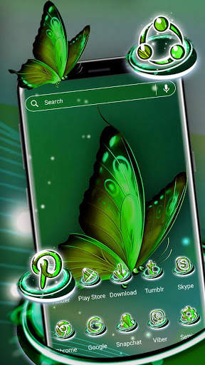 Green Butterfly Theme Launcher screenshot 4