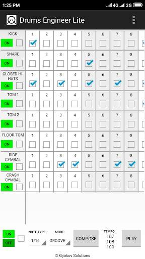 Drums Engineer Lite screenshot 1