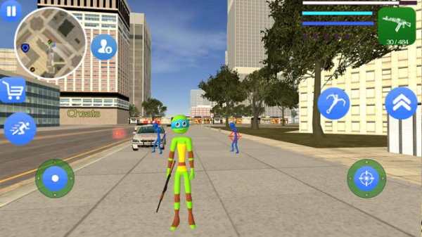 Leonardo Stickman Rope Hero Knight Gangstar War screenshot 3