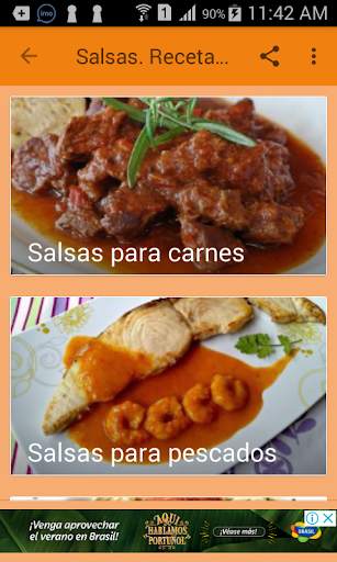 Salsas. Recetas gratis 1 تصوير الشاشة