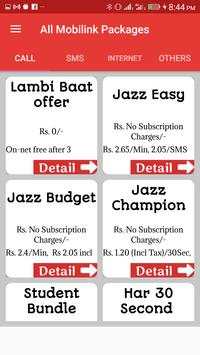 All Internet call, sms Packages 2019 screenshot 2
