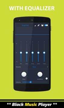 Black Music Player   EQualizer screenshot 3