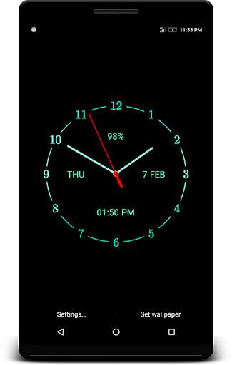Analog Clock Live Wallpaper screenshot 3