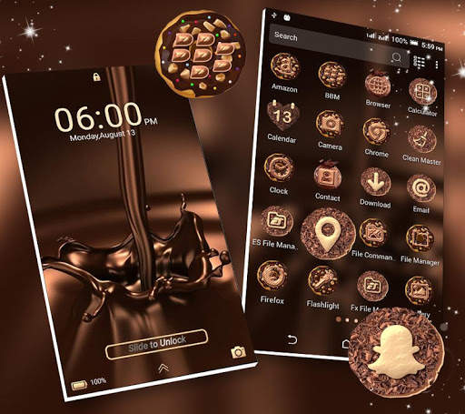 Chocolate Launcher Theme screenshot 1