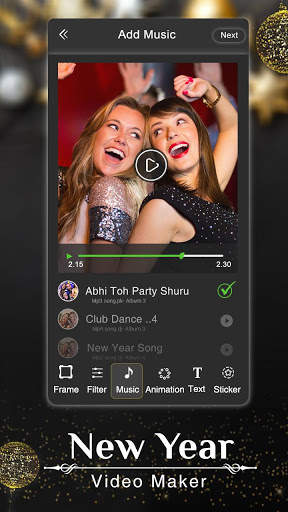 New Year Photo Video Maker screenshot 2
