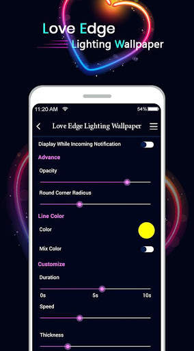 Border Love Light – Border light Live Wallpaper screenshot 3