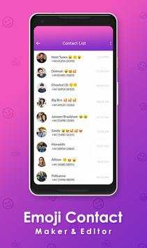 Emoji Contact Editor - Contact Emoji Maker 2020😘 screenshot 2