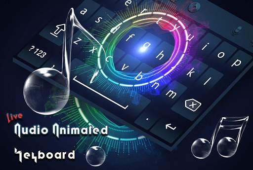 Audio Animated Keyboard Theme screenshot 1