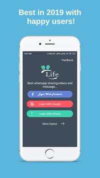Life - WhatsApp Status,Quotes, Connect with world. screenshot 1