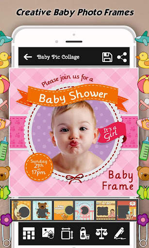 Baby Photo Frames : Name, Card screenshot 1