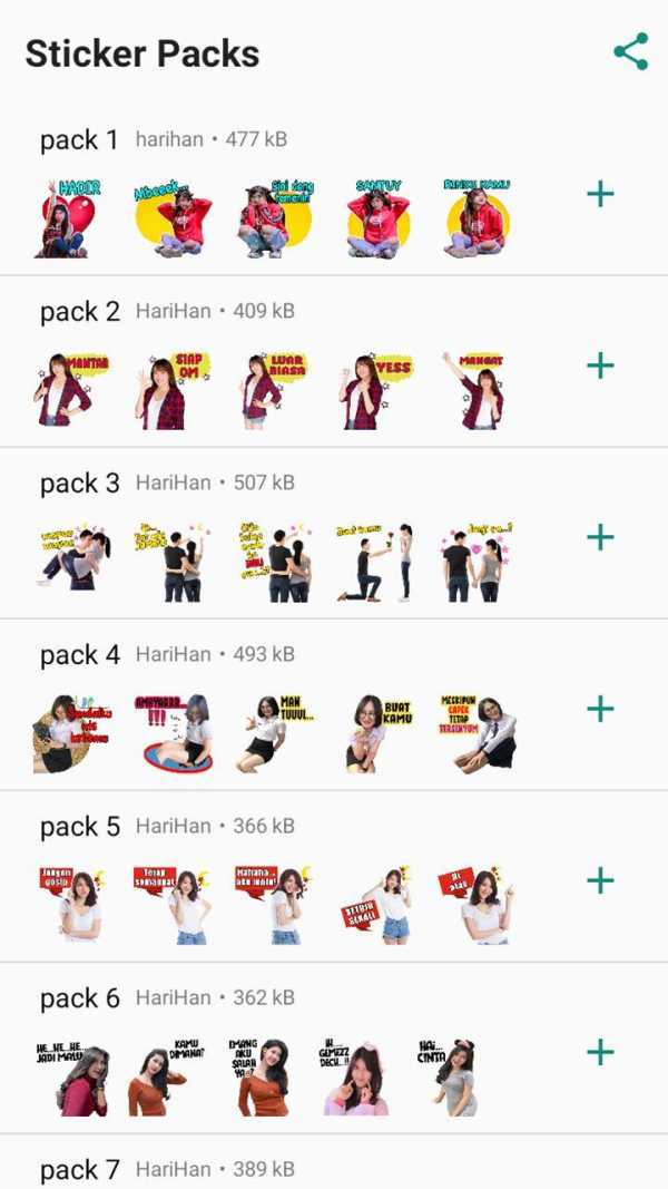 Sticker Cewek Seksi dan Cantik untuk WAStickerApps screenshot 1