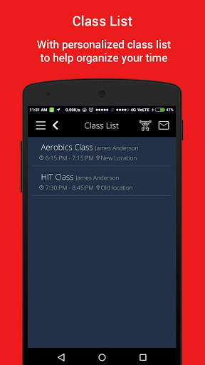 Gym Master Android Application screenshot 2